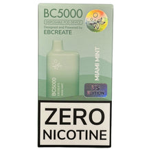Load image into Gallery viewer, Zero Nicotine - BC5000 - Miami Mint - EBCreate