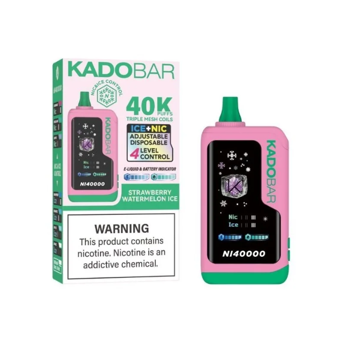Strawberry Watermelon Ice - Kado Bar NI40K - Ice + Nic Control - Article product