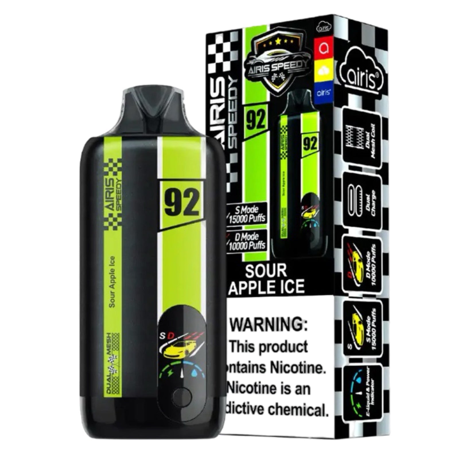 Sour Apple Ice - Airis - Speedy 15000 - Article product