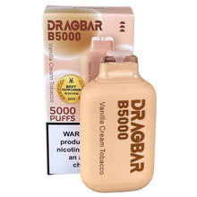Load image into Gallery viewer, Zovoo Dragbar B5000 Vanilla Cream Tobacco
