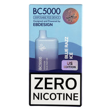 Load image into Gallery viewer, Zero Nicotine - BC5000 - Blue Razz Ice - EBCreate
